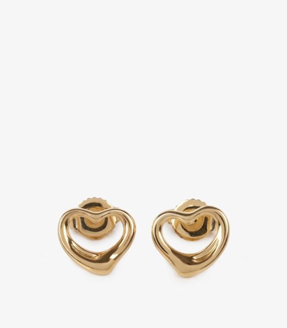 18ct Yellow Gold Elsa Peretti Open Heart Stud Earring