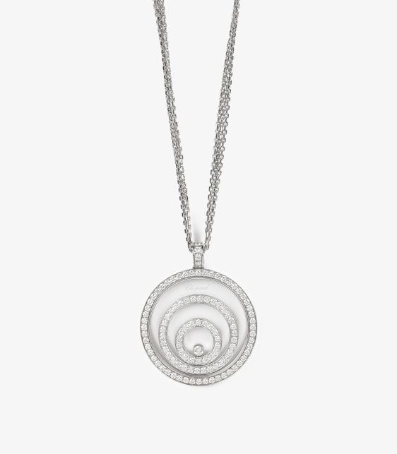 Pavé Diamond 18ct White Gold Happy Spirit Pendant