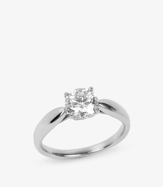 0.90ct Brilliant Cut Diamond Platinum Harmony Ring