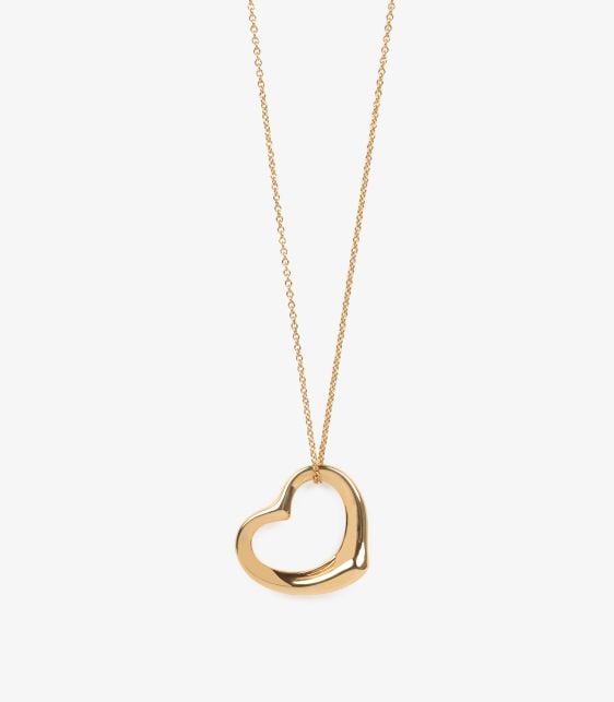18ct Yellow Gold 22mm Elsa Peretti Open Heart Pendant