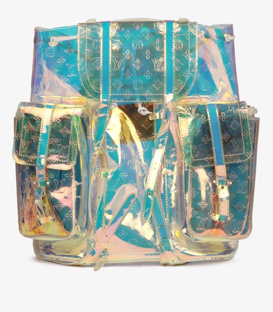 x Virgil Abloh Iridescent Monogram PVC Prism Christopher Backpack GM