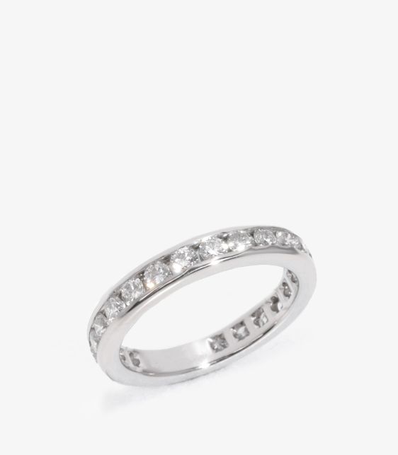Brilliant Cut Diamond Platinum Full Eternity Ring