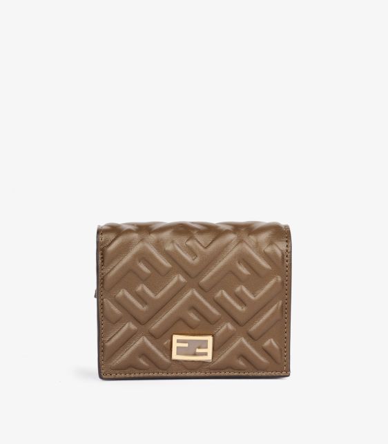 Olive Nappa Leather Small Wallet