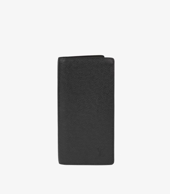 Black Taiga Leather Brazza Wallet