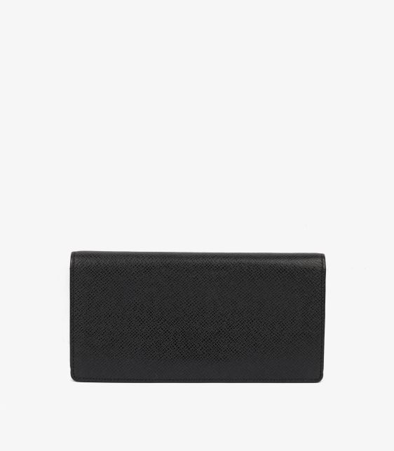 Black Taiga Leather Brazza Wallet