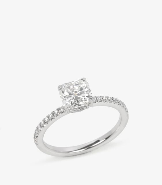 1.01ct True Diamond Platinum Ring