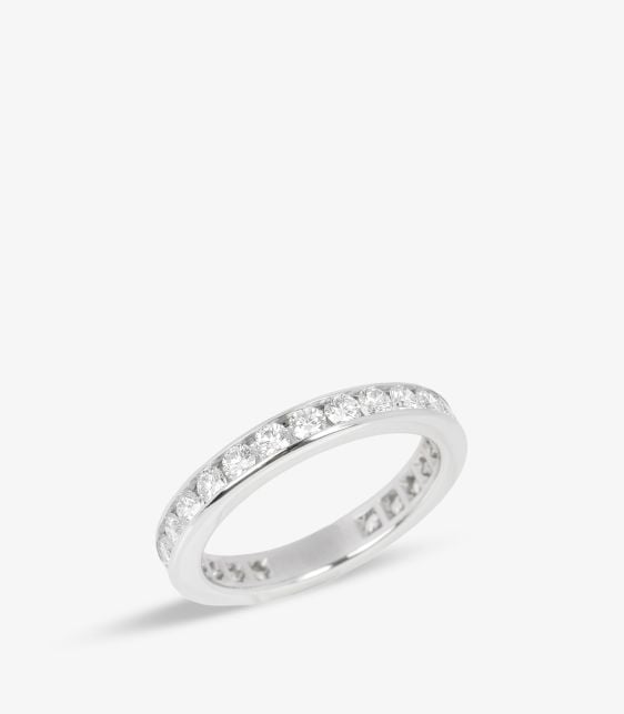 Brilliant Cut Diamond Platinum Full Eternity Ring