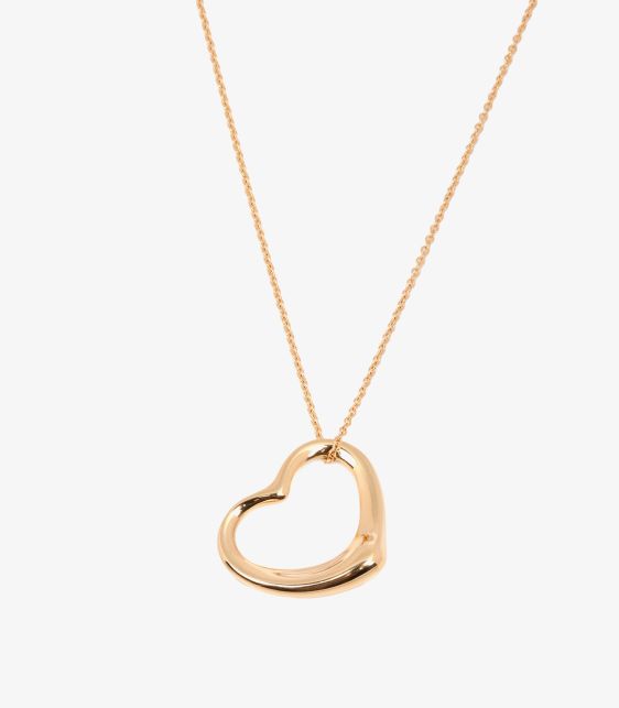 18ct Yellow Gold 22mm Elsa Peretti Open Heart Pendant