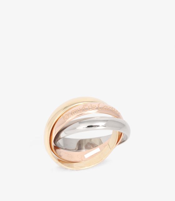 18ct White Gold, 18ct Yellow Gold and 18ct Rose Gold Medium Les Must de Cartier Ring