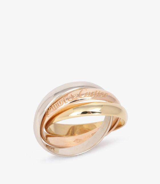 18ct White Gold, 18ct Yellow Gold and 18ct Rose Gold Medium Les Must de Cartier Ring