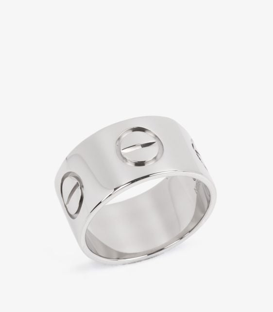 18ct White Gold Love LM Ring