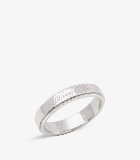 Milgrain Platinum Band Ring