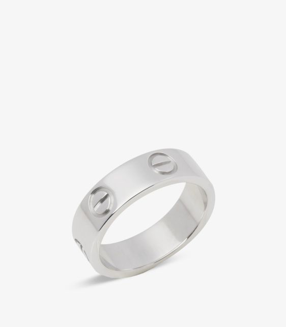 18ct White Gold Love Band Ring