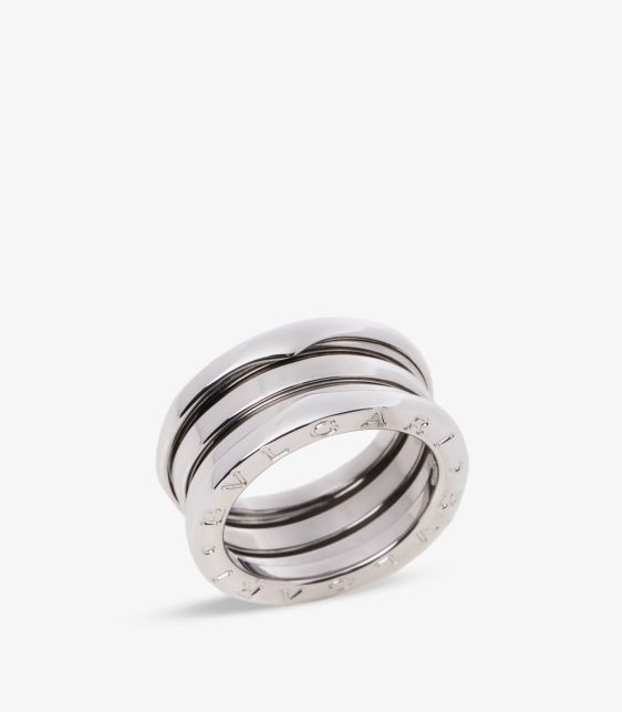18ct White Gold Three Row B.zero1 Ring