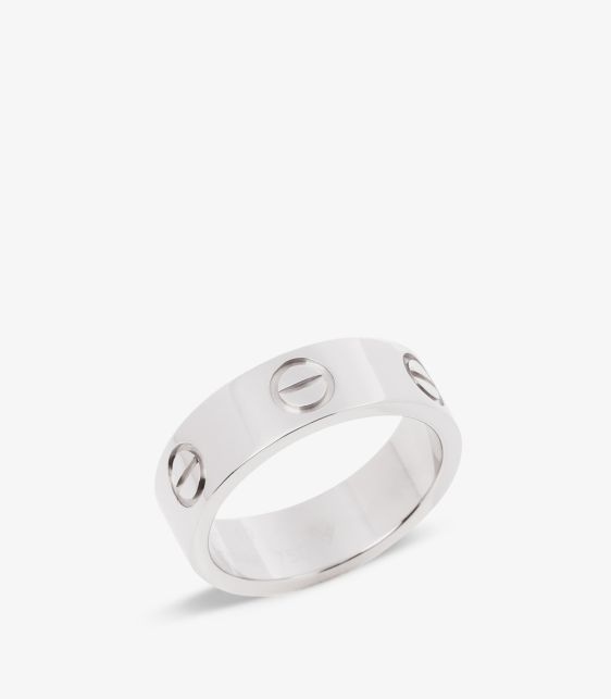18ct White Gold Love Band Ring