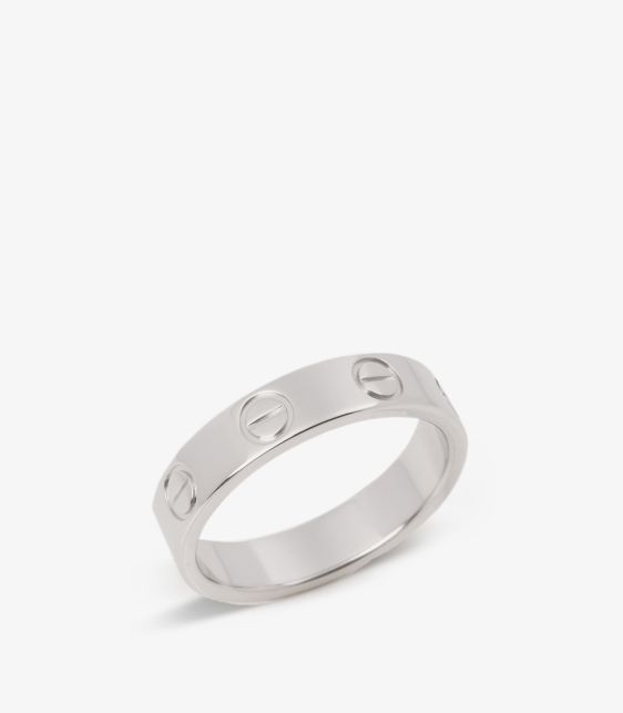 Platinum Love Wedding Band Ring