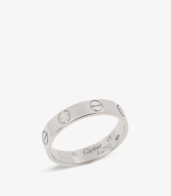 18ct White Gold Love Wedding Band Ring