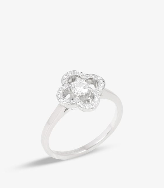 Brilliant Cut Diamond 18ct White Gold Les Ardentes Ring