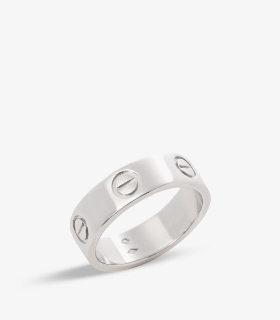 Platinum Love Band Ring