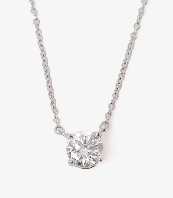 0.62ct Brilliant cut Diamond Platinum Solitaire Pendant