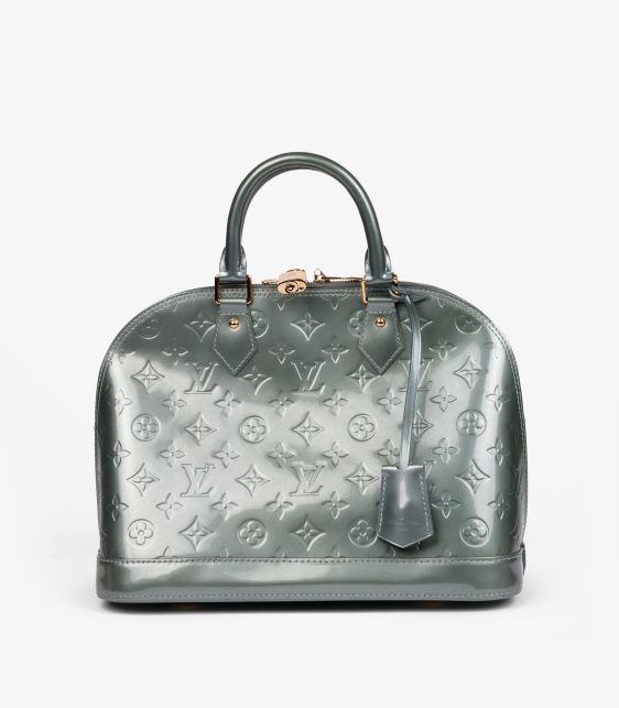 Givre Monogram Vernis Leather Alma PM