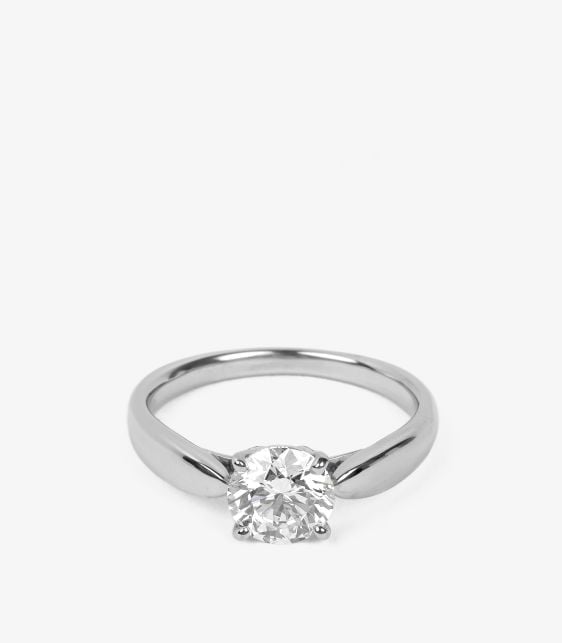 0.90ct Brilliant Cut Diamond Platinum Harmony Ring