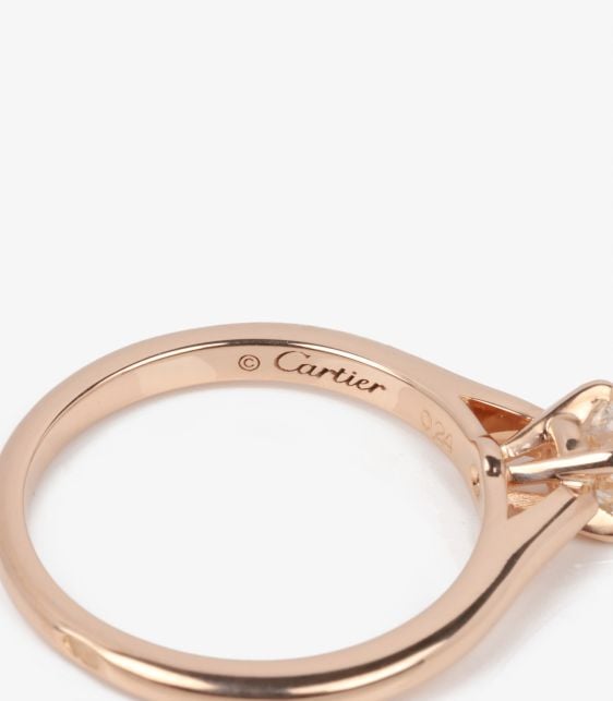 0.24ct Brilliant Cut Solitaire Diamond 18ct Rose Gold 1895 Ring