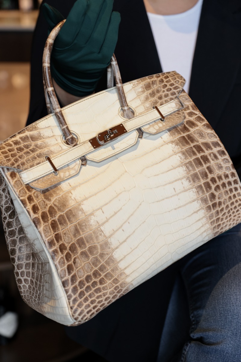 Hermès Blanc Himalaya Matte Niloticus Crocodile Leather Birkin 35cm Retourne