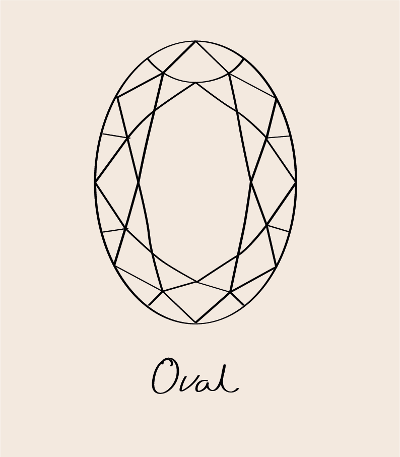 Oval Cut Diamond Graphic 
